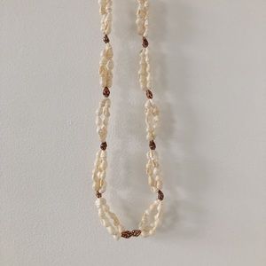 Natural freshwater shell necklace